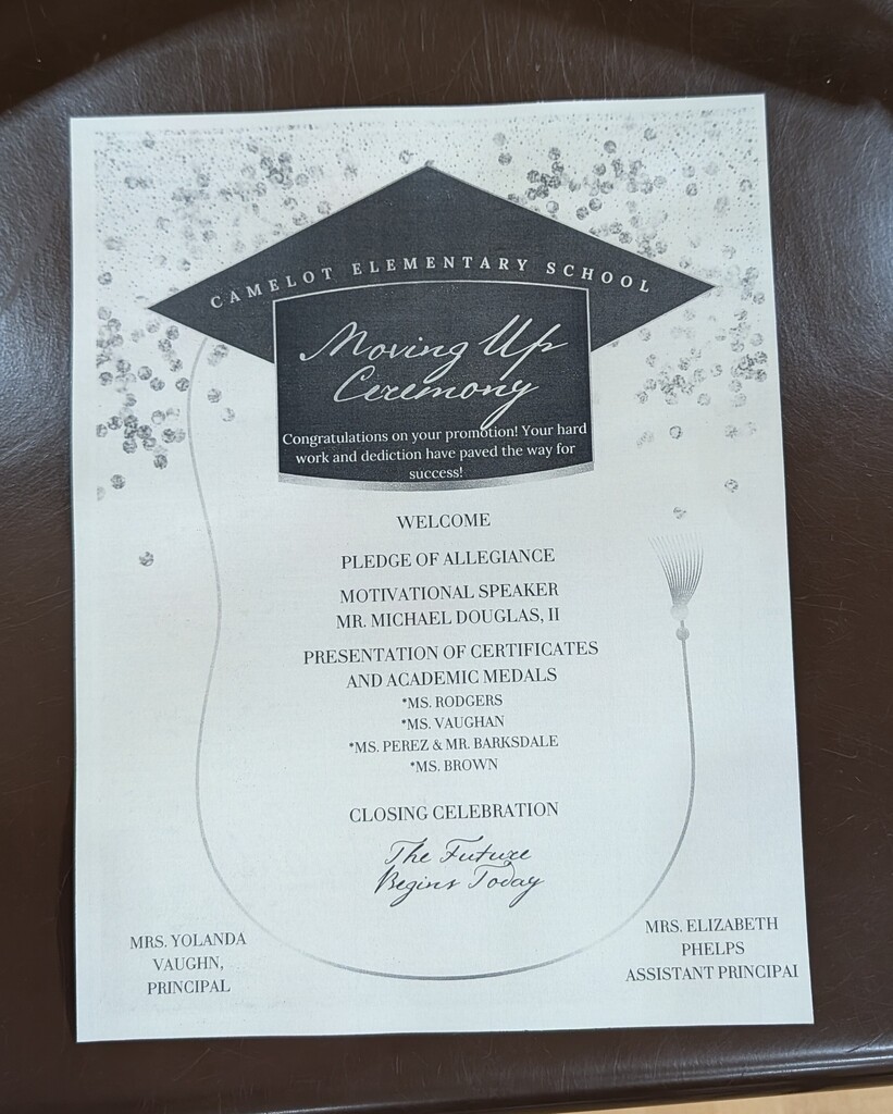 moving up ceremony flyer