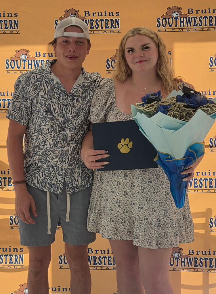 students receiving scholarship awards