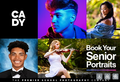CADY Book your Senior Portratis  The premier school photograpy company