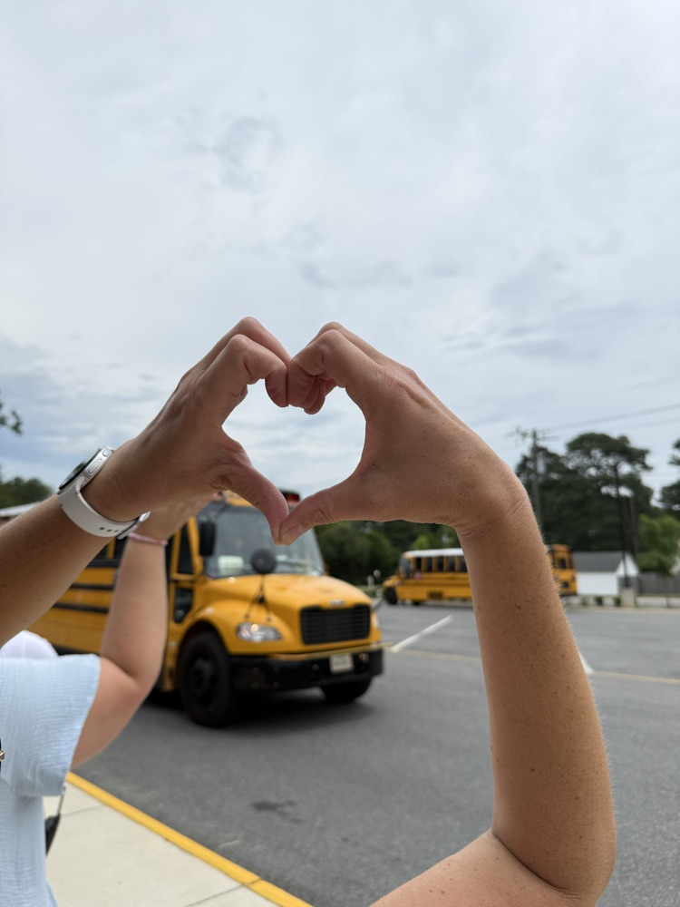 yes school bus is leaving school