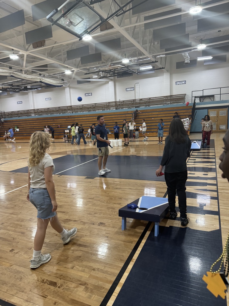Students participating in a field day activity 