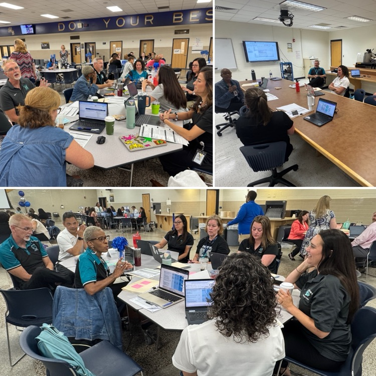 HMS admin and teacher leaders participating in a conference