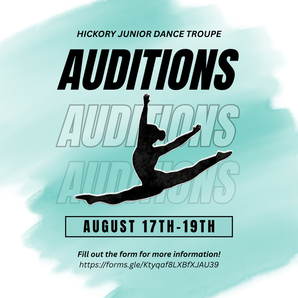 Decorative images to announce our dance troupe auditions