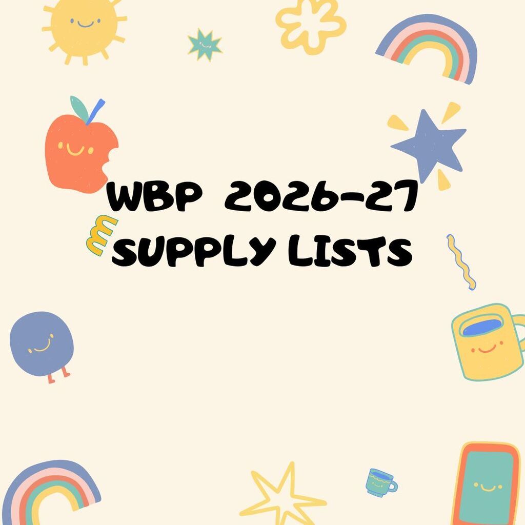 WBP 2026-27 Supply Lists