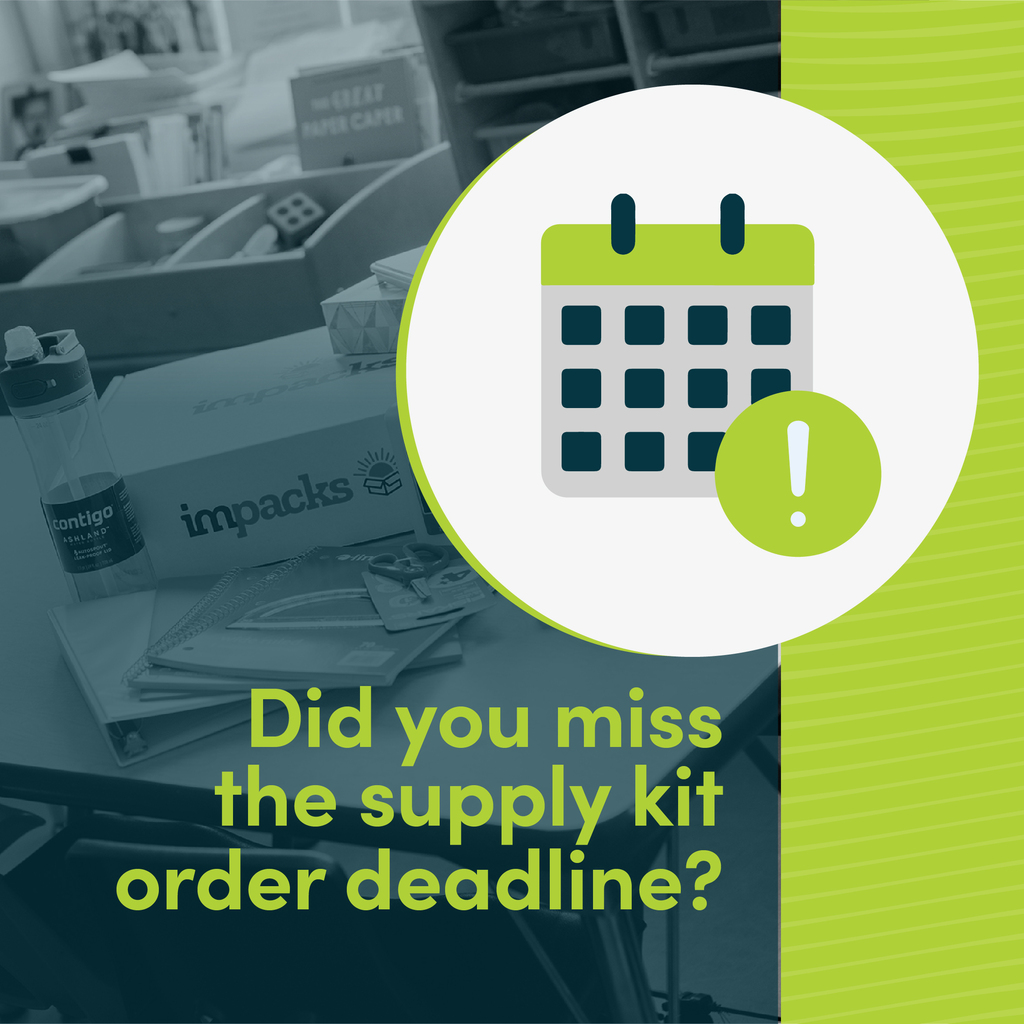 decorative image to encourage people to order school supplies