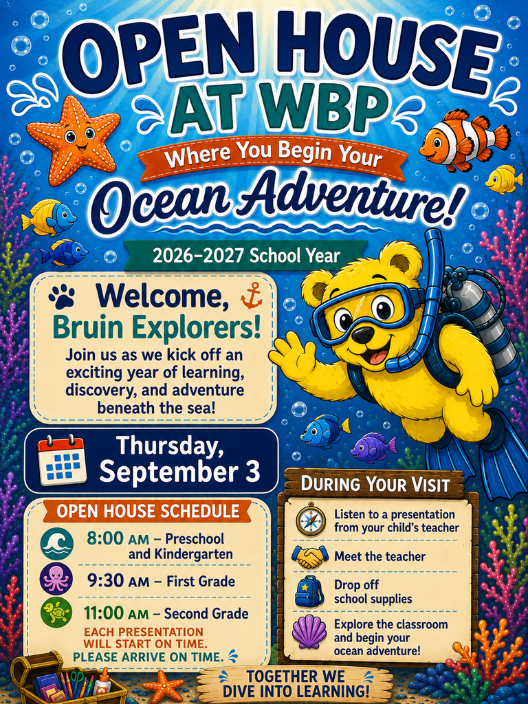 WBP 2026-27 Open House Info Flyer