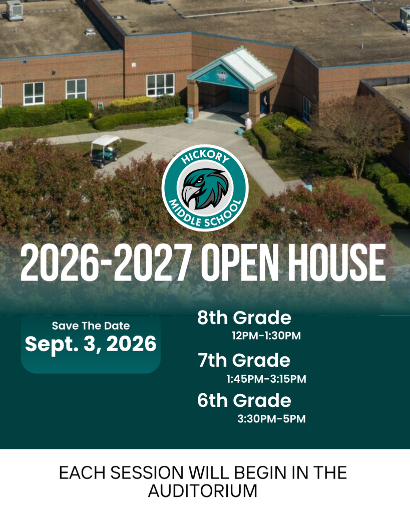 Image of our school with Open House Information