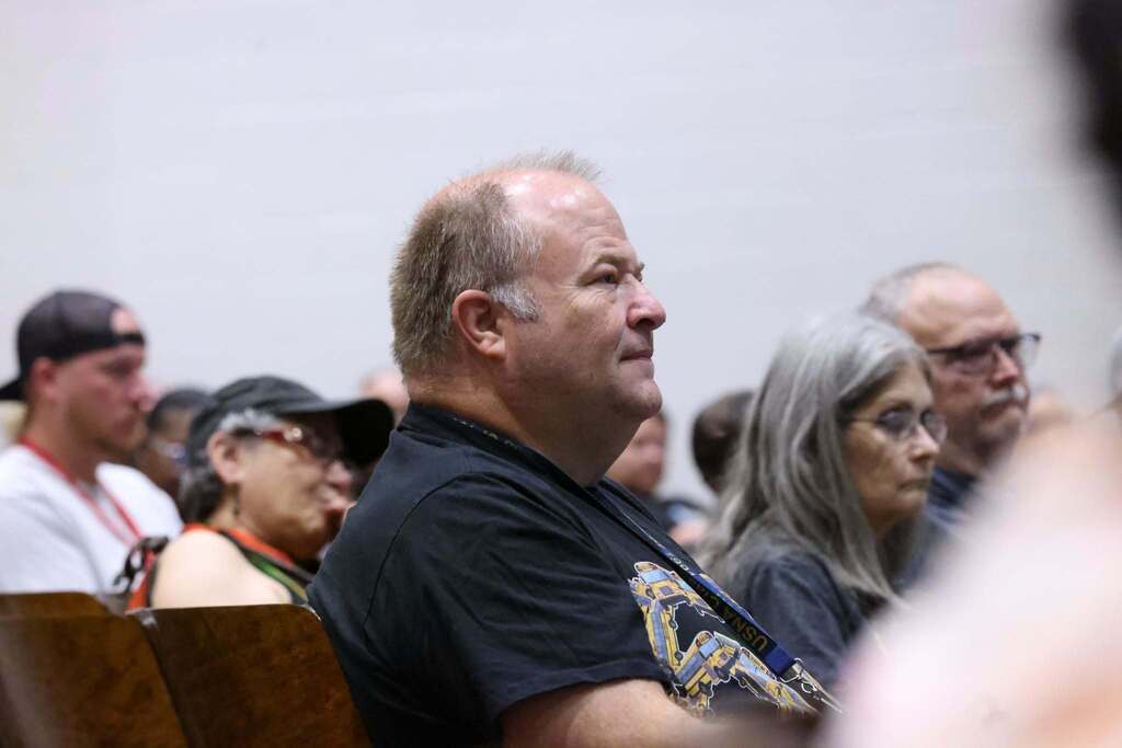 audiences listens intently
