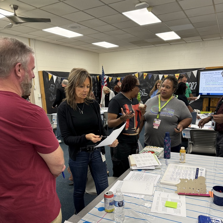 teachers participating in MTSS training