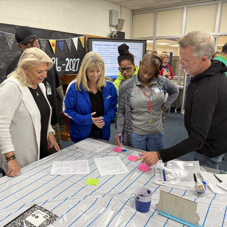 teachers participating in MTSS training