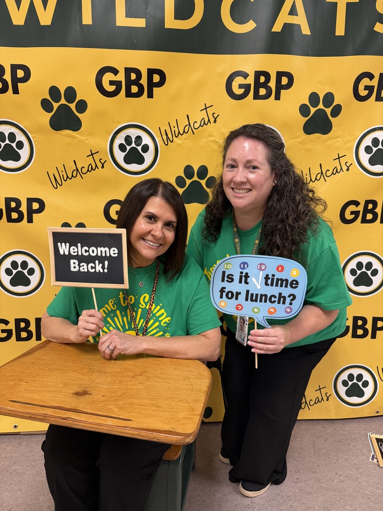 Our guidance counselors, Mrs. Rich and Mrs. Rantanen posing excitedly at Meet and Greet