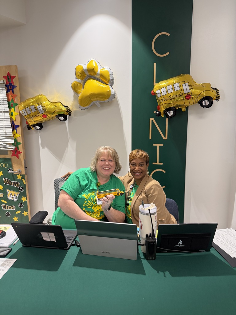 Mrs. Chandler and Ms. Baker-Hardison ready to help students and families with transportation questions at Meet & Greet.