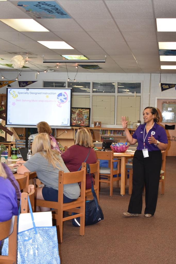 Teachers at professional development