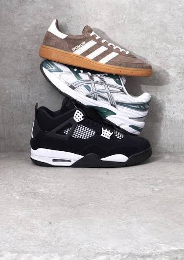 3 sneakers stacked