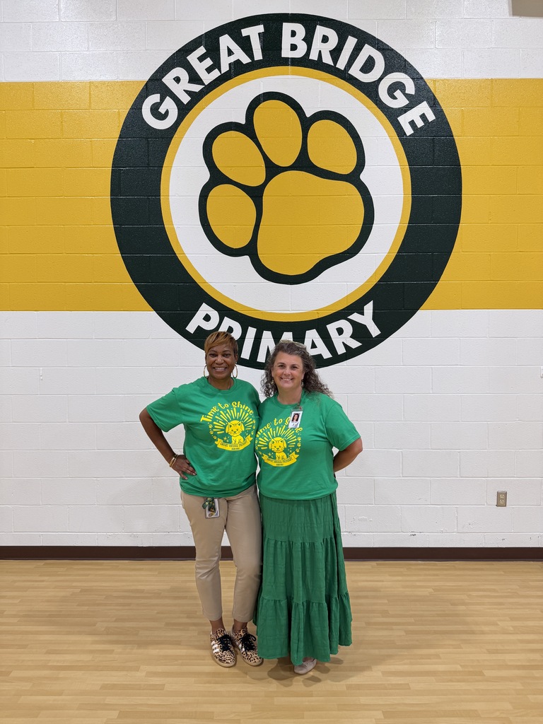 Ms. Baker-Hardison and Mrs. Taylor posing proudly after a successful first day.