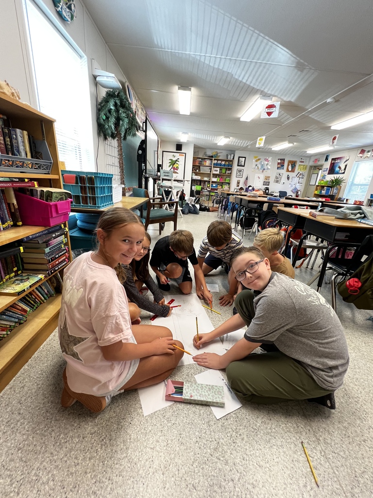 group of fifth grade students 