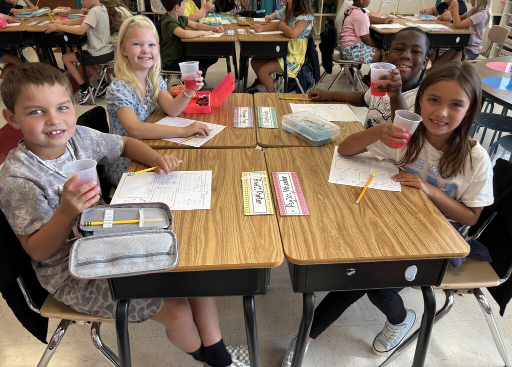 group of second grade students