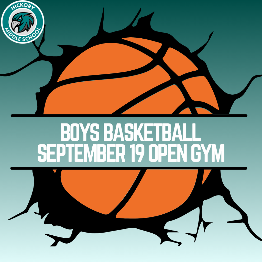 decorative image to announce boys basketball open gym