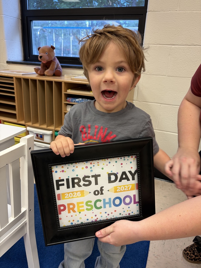 Preschoolers excited about the first day of school