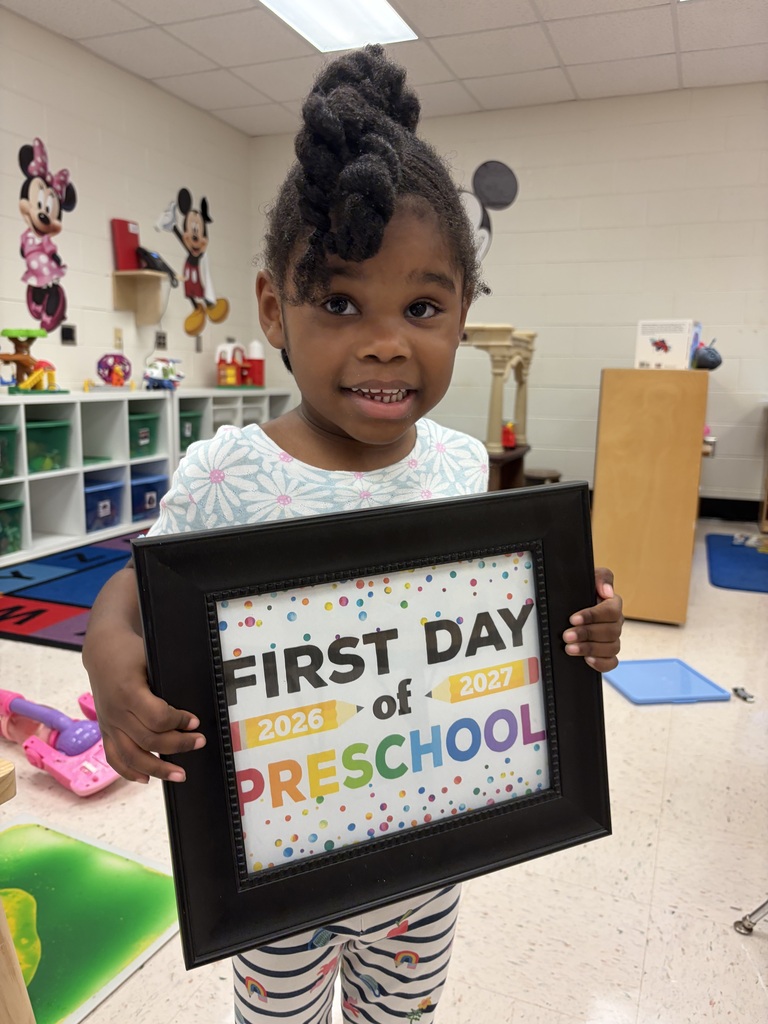 Preschool student excited for first day of school