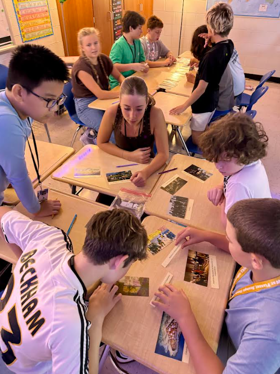 Students work to uncover clues about images from US History