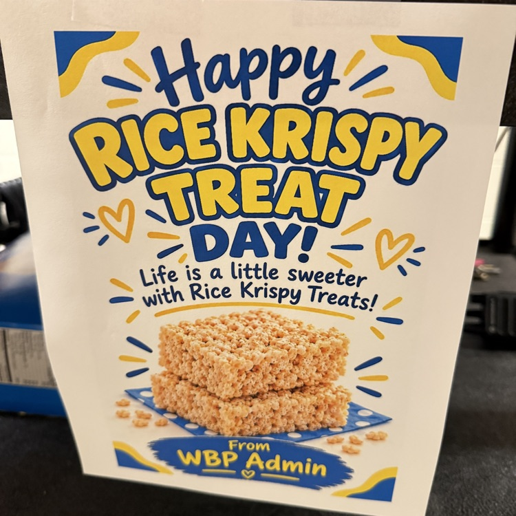 life is sweeter with a treat! Rice Krispy Treat Day