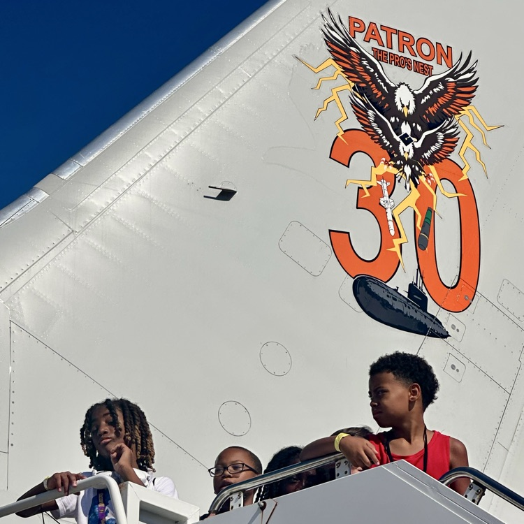 Boys exploring the aircraft!