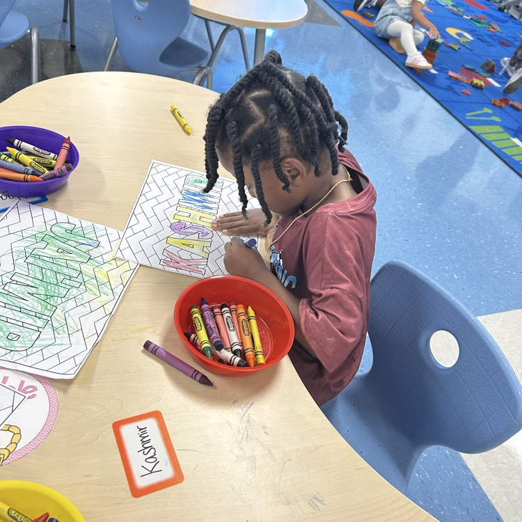Coloring their name!