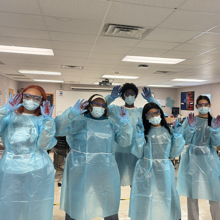emt students in PPE