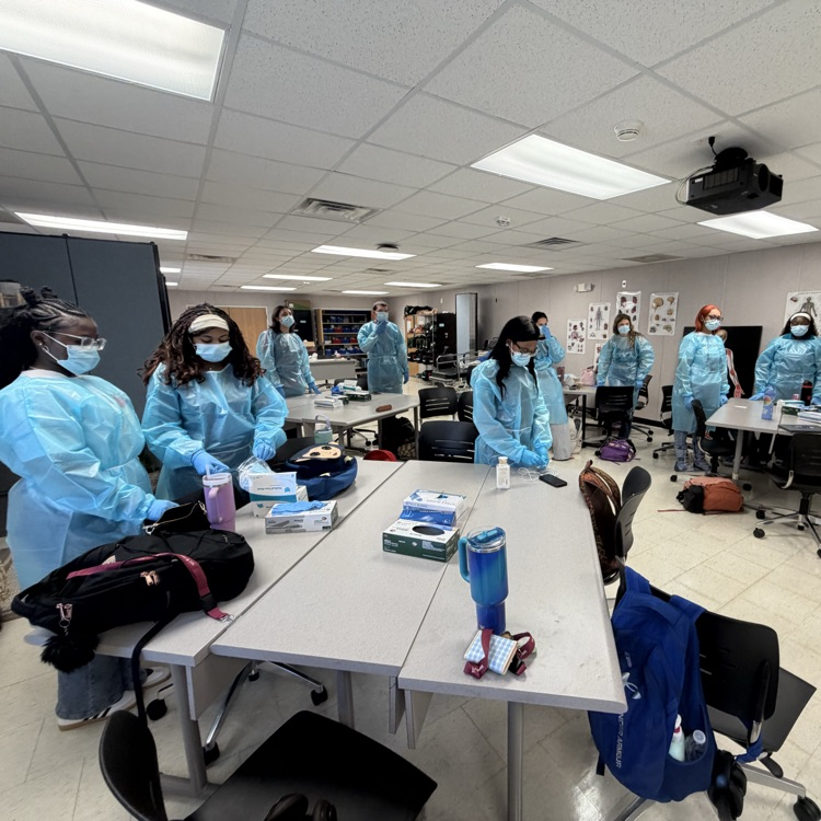 emt students in class