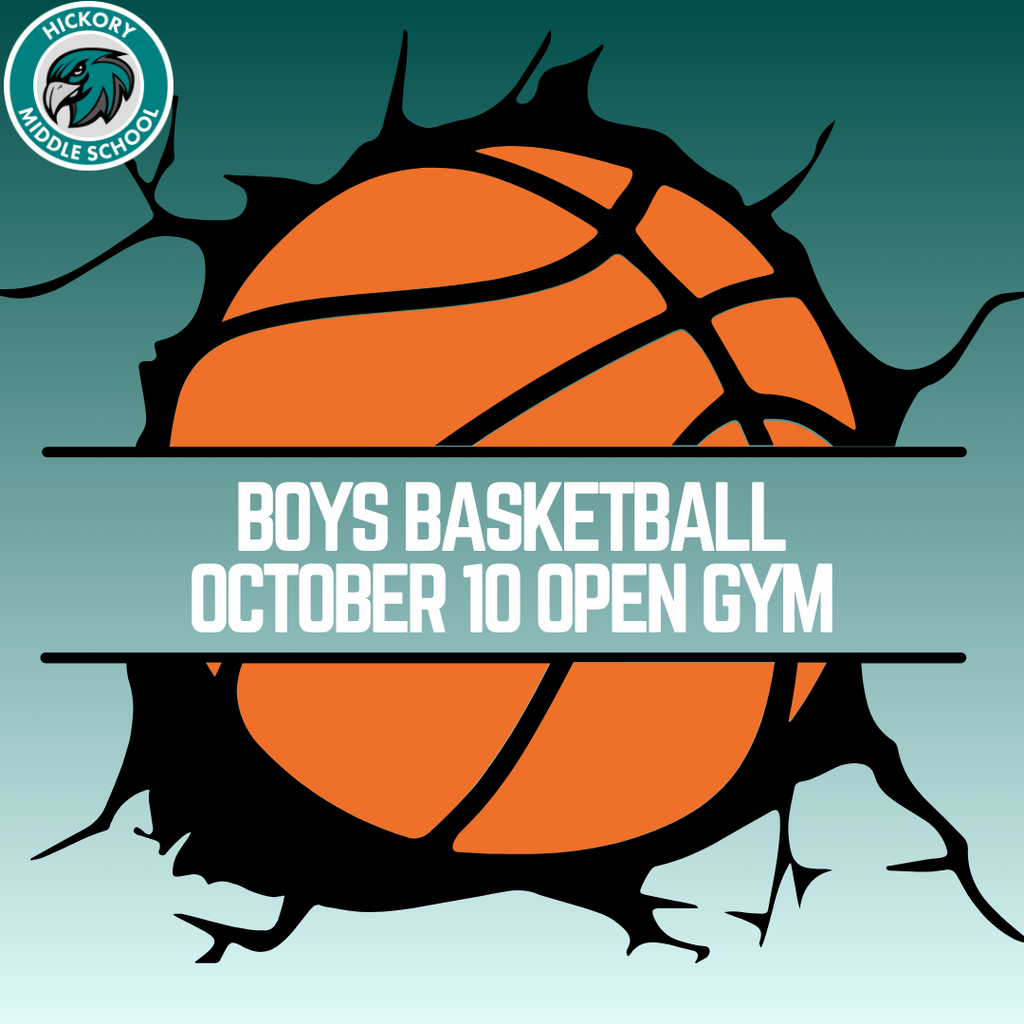 decorative image to announce basketball open gym
