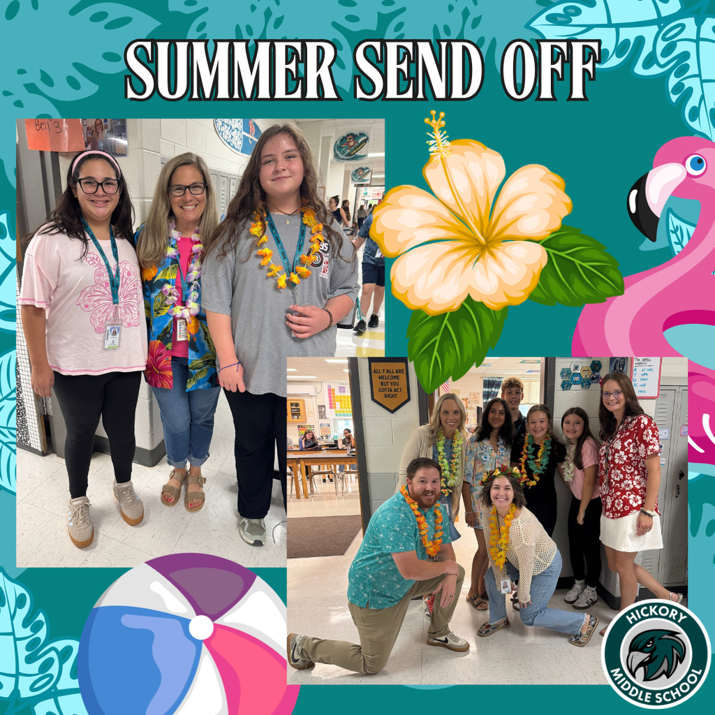 Staffulty and students in hawaiian shirts and leis