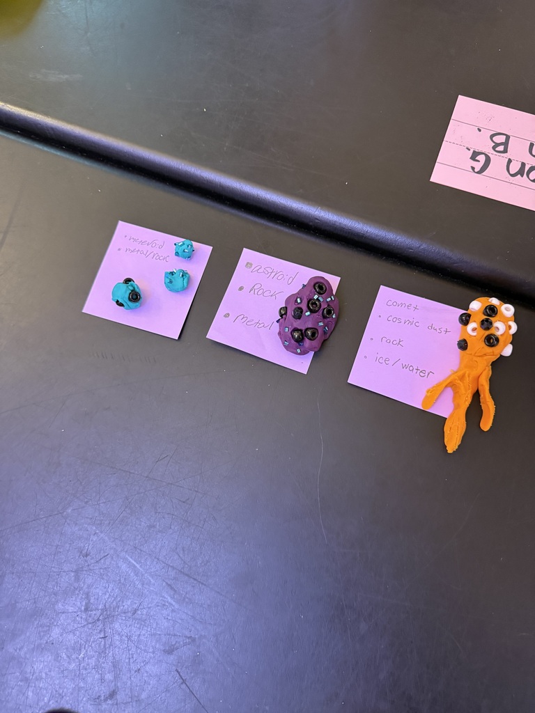 some of the creations made of play doh for the review