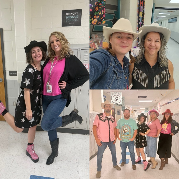 staffulty members dressed up as Dolly Parton