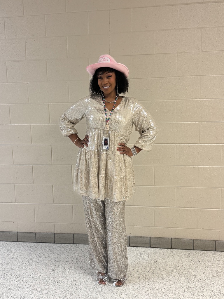 Assistant principal Ms. Daniels dressed up as Dolly Parton for Dolly Day