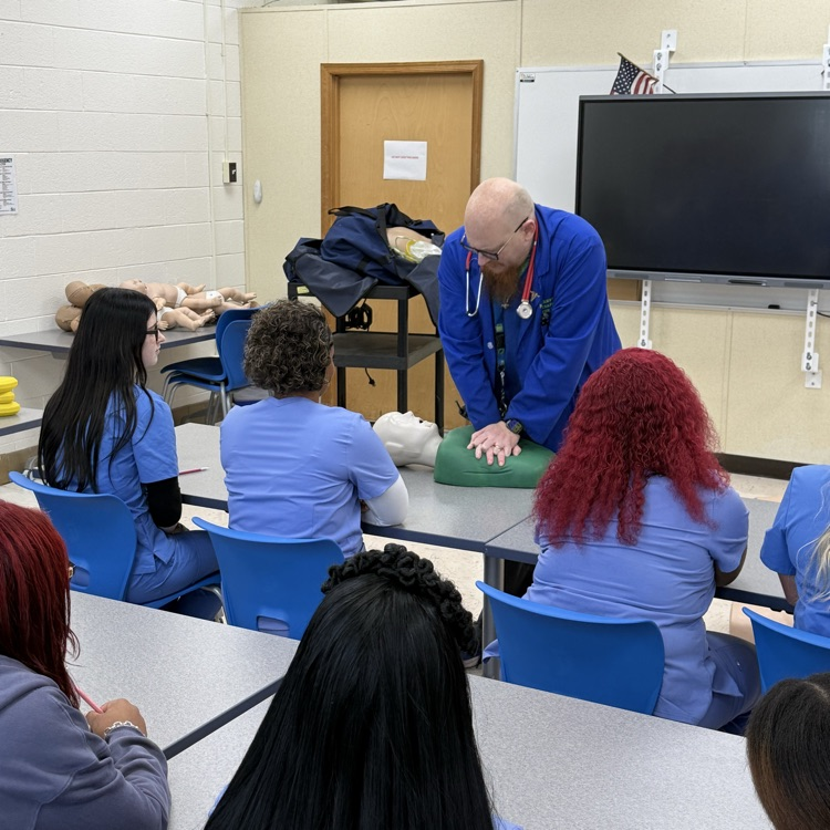 cpr training with Mr. Bernstein