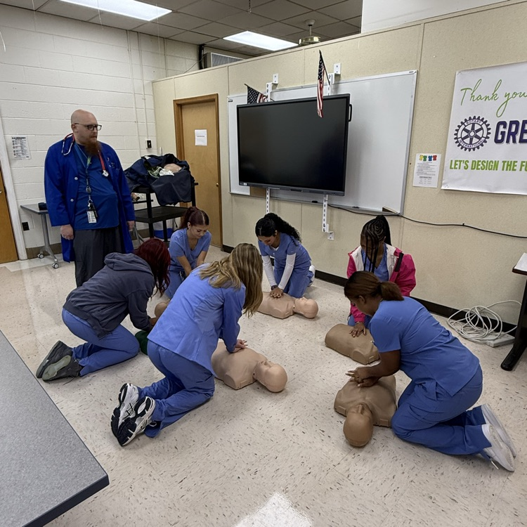 cpr training with Mr. Bernstein