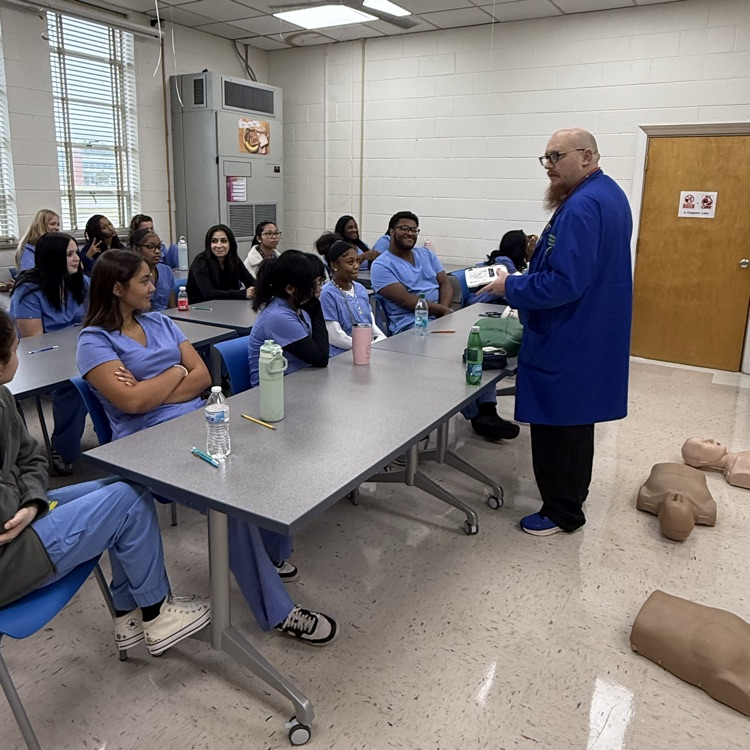 cpr training with Mr. Bernstein