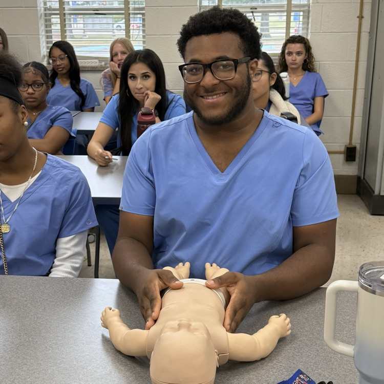 cpr training with Mr. Bernstein