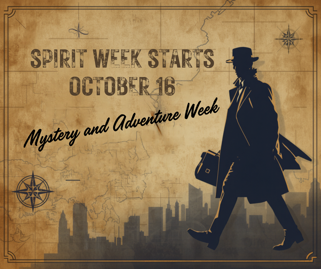 decorative image to announce spirit week