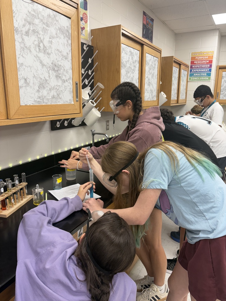 students working on a lab