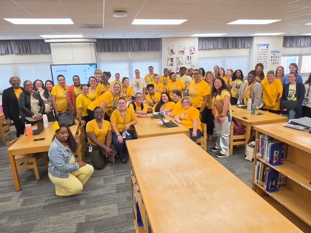 All teachers in gold 