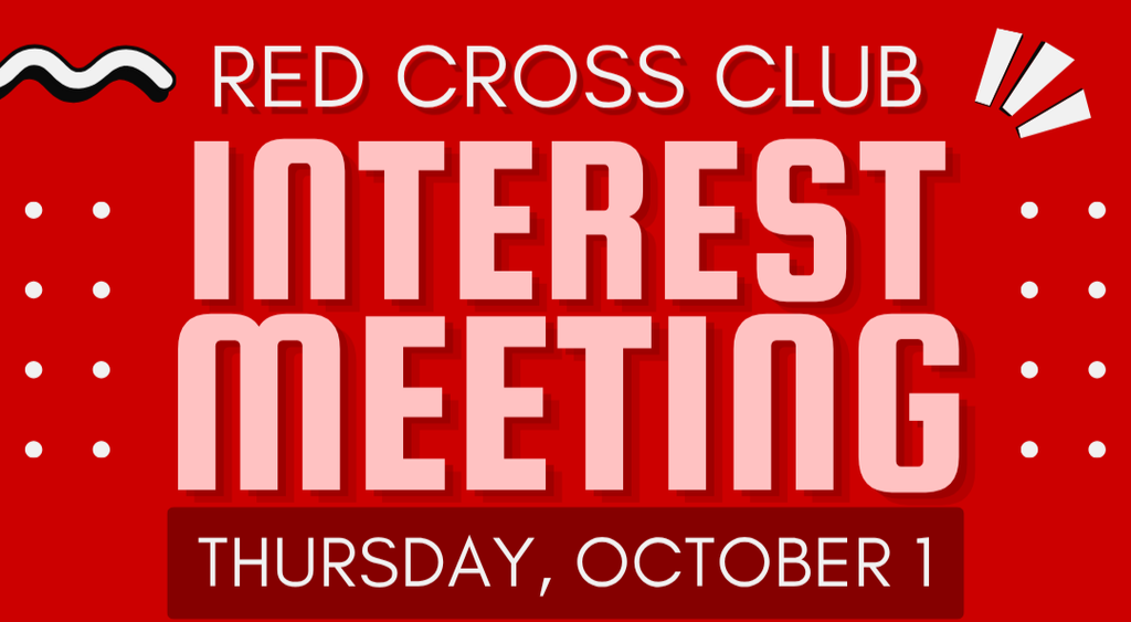 Red Cross Interest Meeting Thursday, October 1