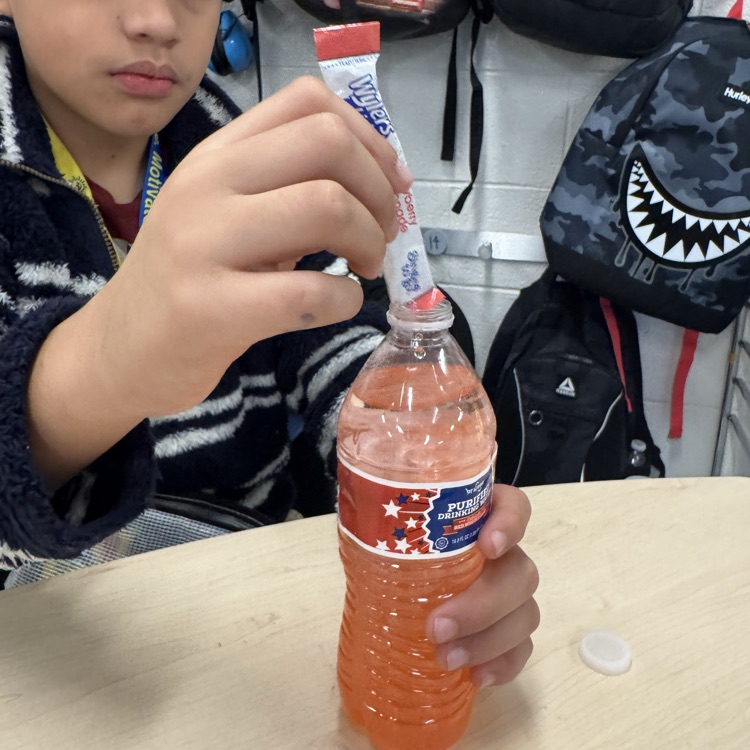 students making mixtures and solutions