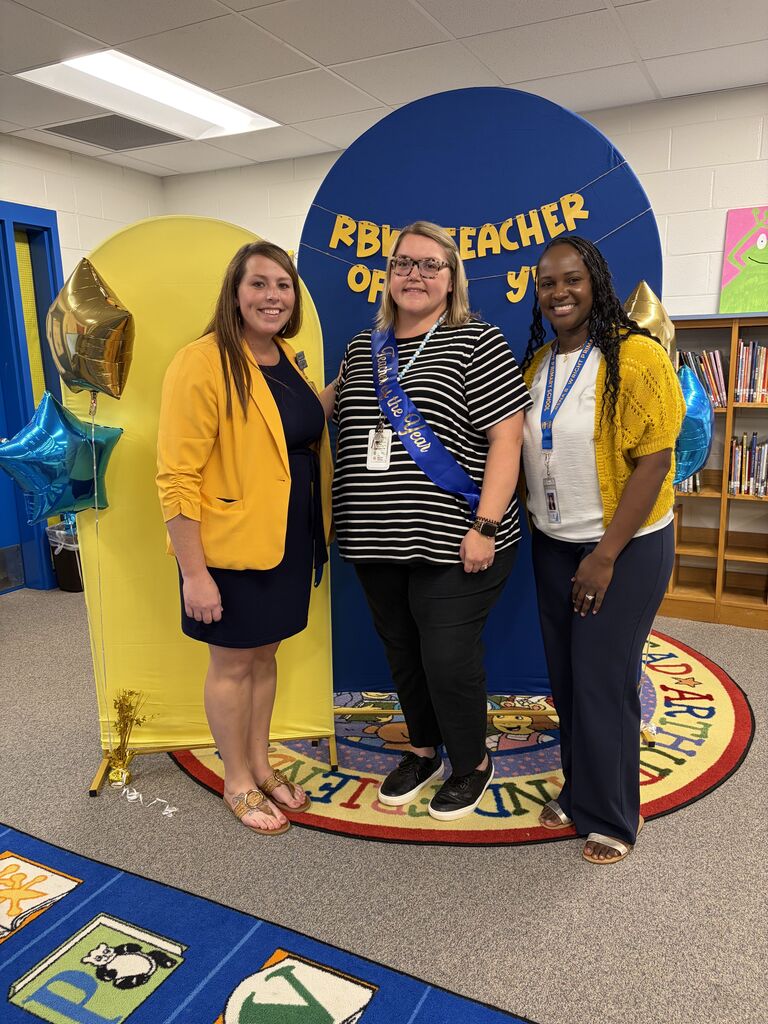 Ms. Szymborksi, Ms. Congleton, & Mrs. Foard at Teacher of the Year celebration