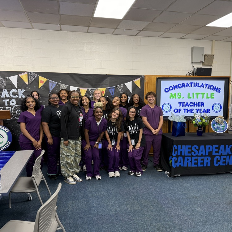 ms. little ccc teacher of the year and her students