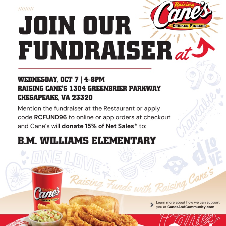 canes fundraiser flier in English