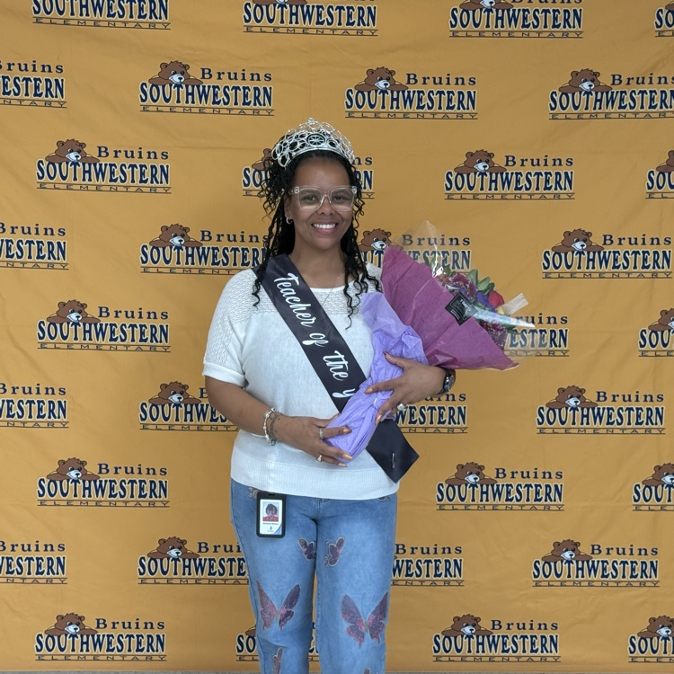 the teacher of the year and her coworkers and friends and family