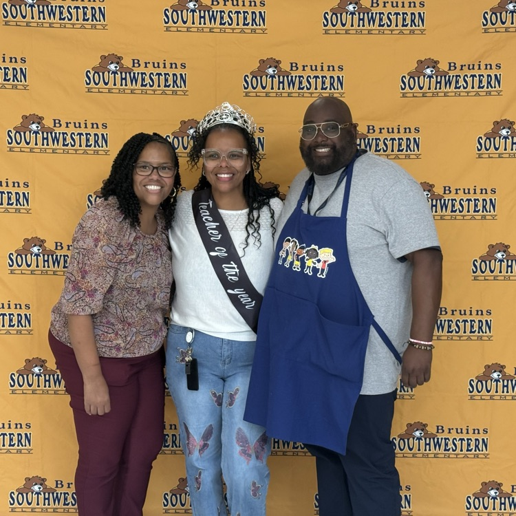 the teacher of the year and her coworkers and friends and family