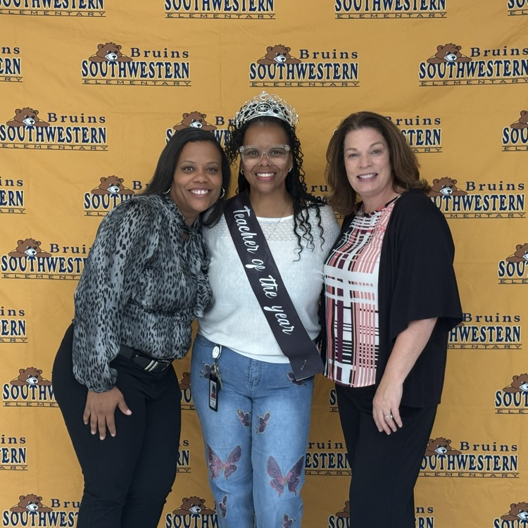 the teacher of the year and her coworkers and friends and family